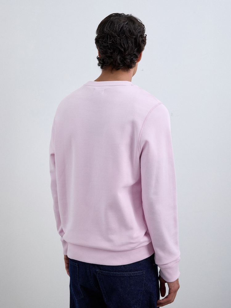 Scalpers Pink Embroidered Skull Sweatshirt - Image 2 of 4 Scalpers Pink Embroidered Skull Sweatshirt - Image 2 of 4