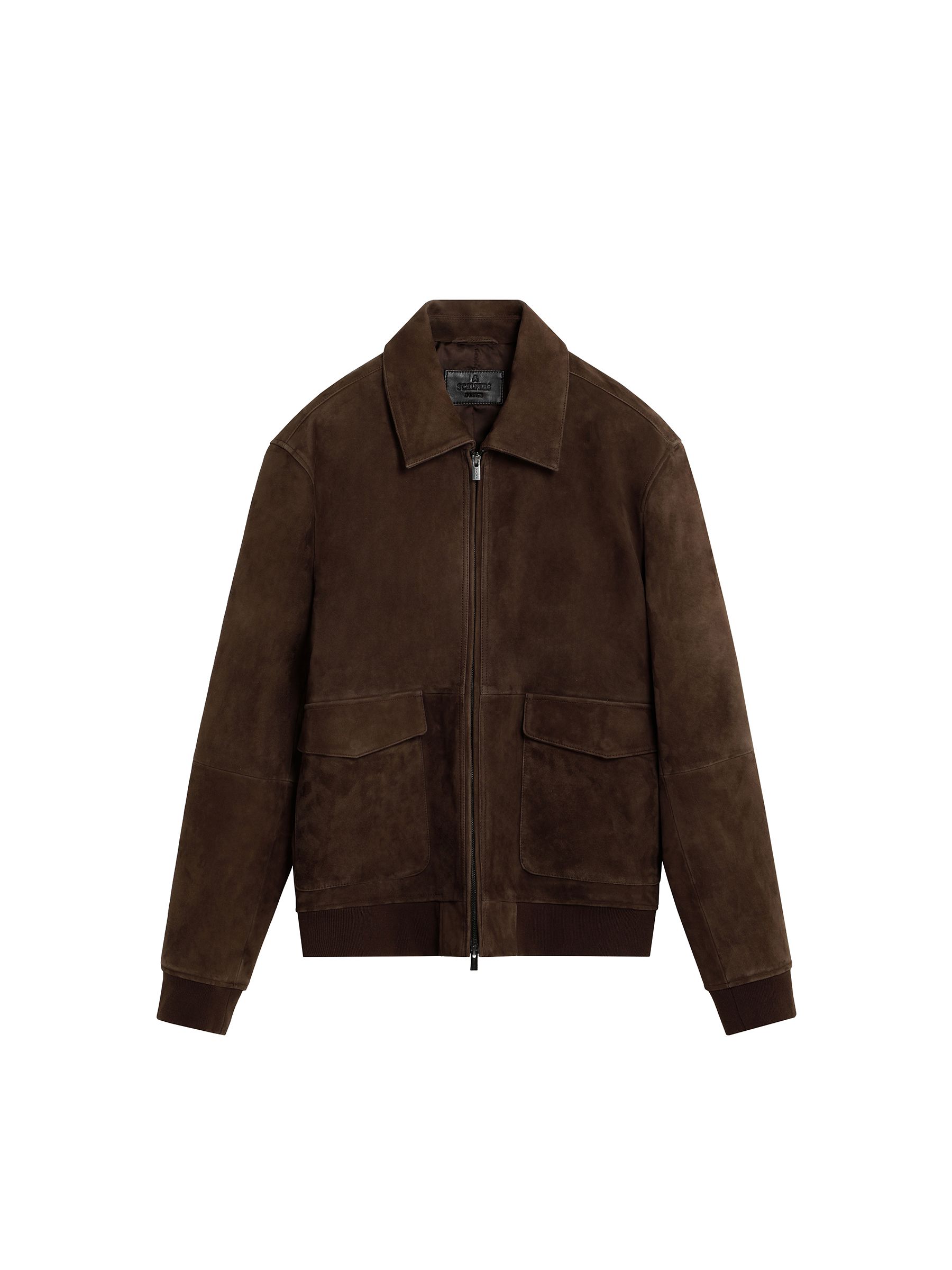 Buy Scalpers Brown Suede Leather Jacket from the Next UK online shop
