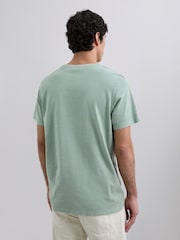 Scalpers Green Haze Embroidered Skull T-Shirt - Image 3 of 5