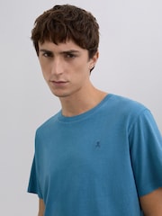 Scalpers Light Green Embroidered Skull T-Shirt - Image 3 of 4