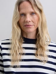 Scalpers Blue Striped T-Shirt - Image 3 of 4