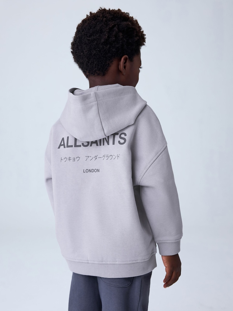 smALLSAINTS Light Blue Underground Oversized Younger Pullover Hoodie - Image 2 of 9