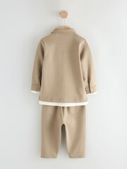 Tan Brown T-Shirt And Joggers Set 3 Piece (3mths-7yrs) - Image 3 of 6