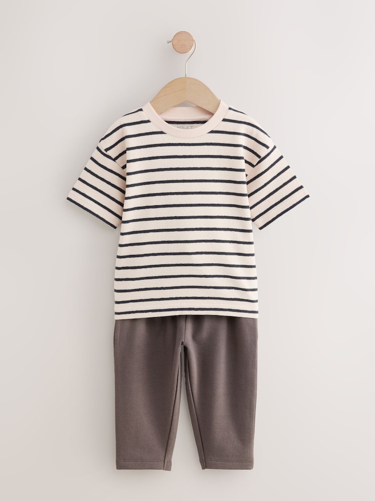 Blue Cord T-Shirt And Joggers Set 3 Piece (3mths-7yrs) - Image 2 of 5