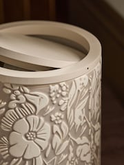 Cream Natural Floral Print Ceramic Bin - Image 3 of 5