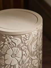 Cream Natural Floral Print Ceramic Bin - Image 4 of 5