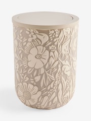 Cream Natural Floral Print Ceramic Bin - Image 5 of 5