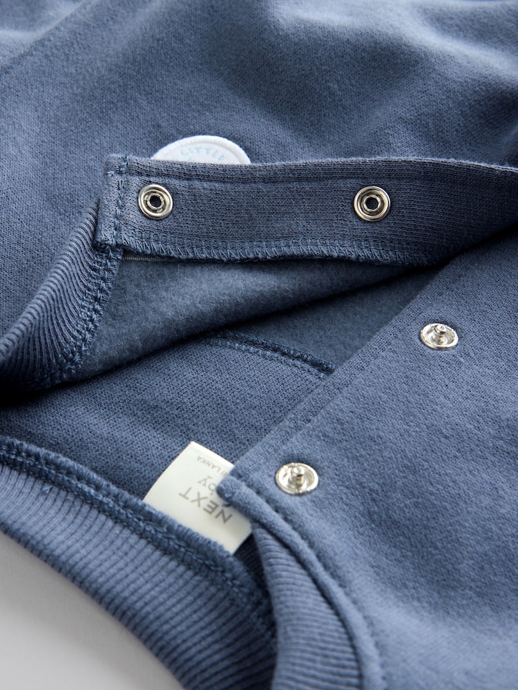 Blue Jersey Jacket, Bodysuit and Leggings Baby Set 3 Piece (0mths-2yrs) - Image 12 of 12