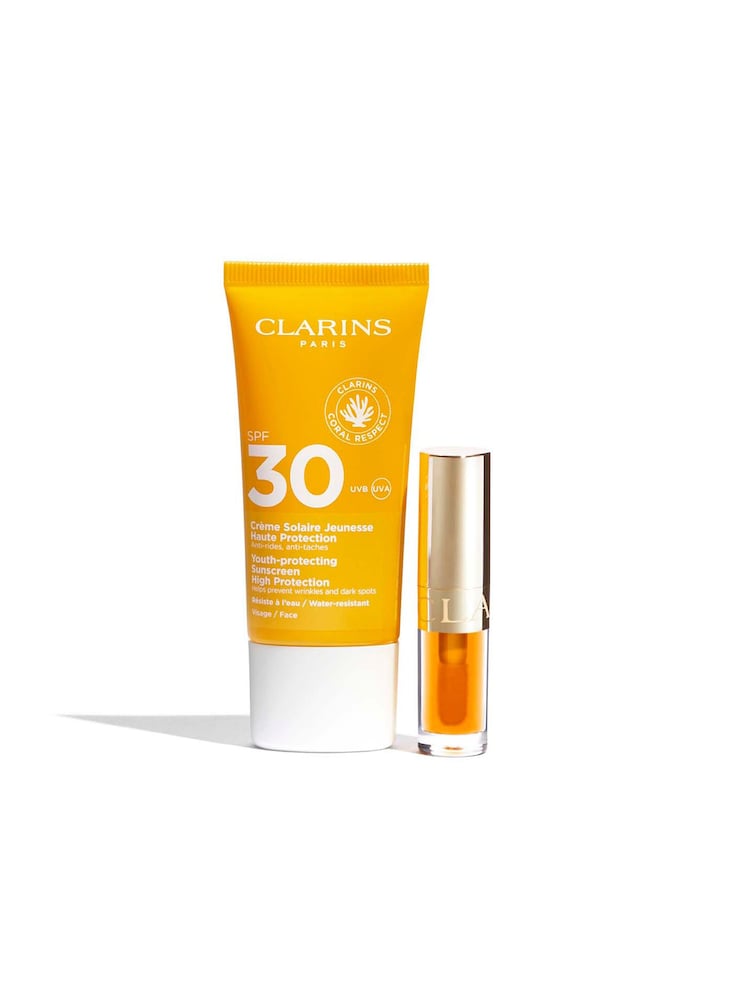 Clarins Protection Radiance Duo (Worth £21) - Image 1 of 2 Clarins Protection Radiance Duo (Worth £21) - Image 1 of 2