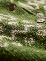 Celtic & Co. Green Donegal Two Col Faisle Cardigan - Imagen 2 de 4