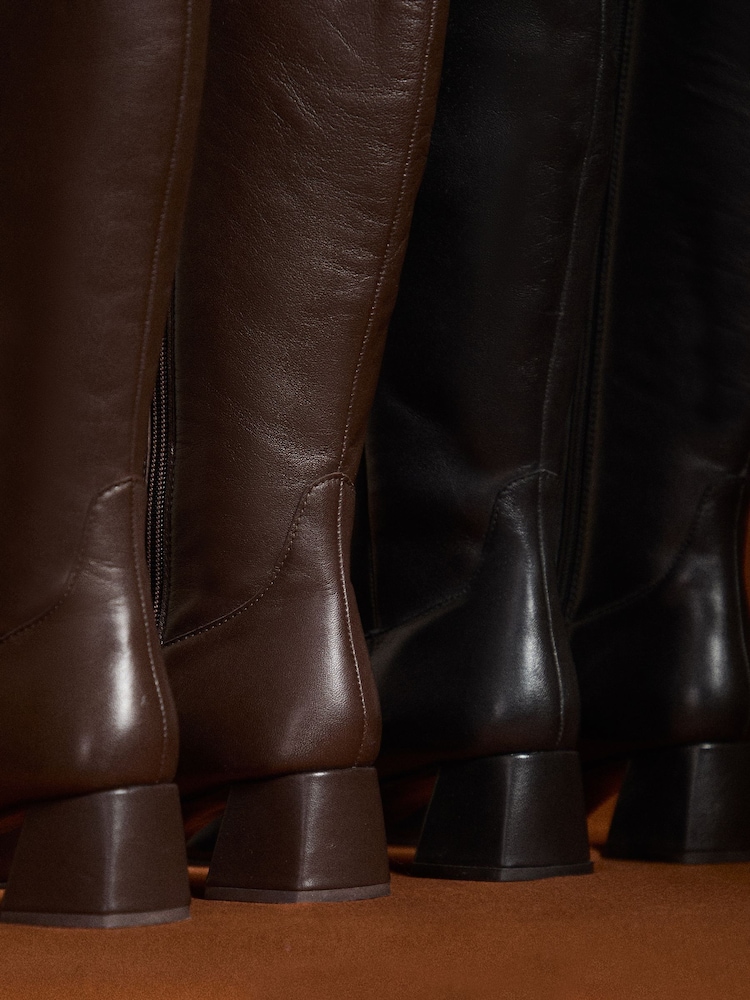 Apricot Black Tall Chelsea Healed Boots - Image 6 of 6