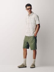 Ecru Craft Textured Short Sleeve Polo Shirt - Image 2 of 7