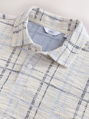 Ecru Craft Textured Short Sleeve Polo Shirt - Image 7 of 7