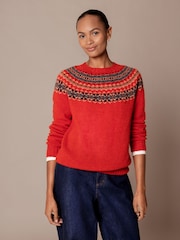 Celtic & Co. Orange Highlands Crew Neck Jumper - Image 1 of 7