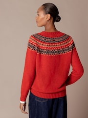 Celtic & Co. Orange Highlands Crew Neck Jumper - Image 2 of 7
