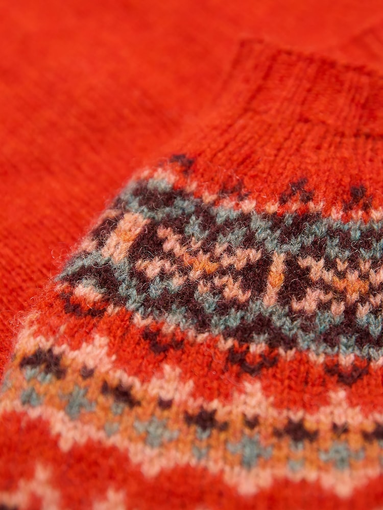 Celtic & Co. Orange Highlands Crew Neck Jumper - Image 7 of 7 Celtic & Co. Orange Highlands Crew Neck Jumper - Image 7 of 7