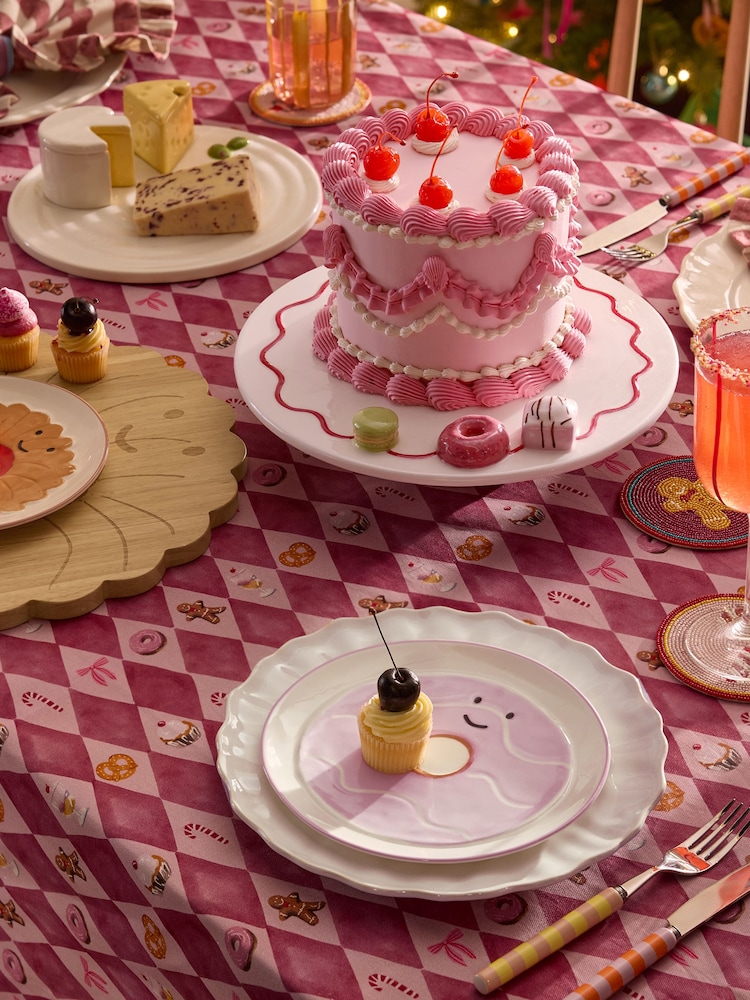 Set of 2 Multi Christmas Food Side Plates - Image 2 of 8 Set of 2 Multi Christmas Food Side Plates - Image 2 of 8
