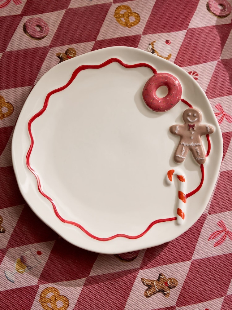 Set of 2 Multi Christmas Food Side Plates - Image 6 of 6
