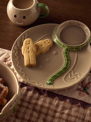Set of 3 Natural Christmas Gingerbread Childrens Dining Set - Image 3 of 5
