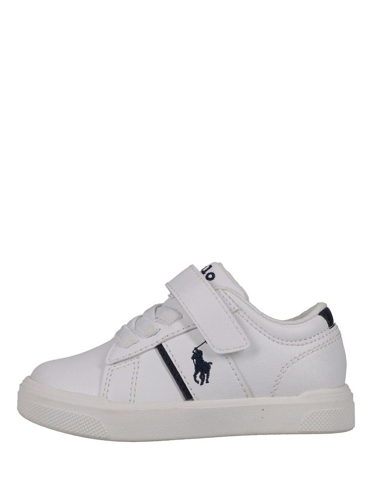 Polo Ralph Lauren White Frazier Ps Trainers - Image 1 of 6