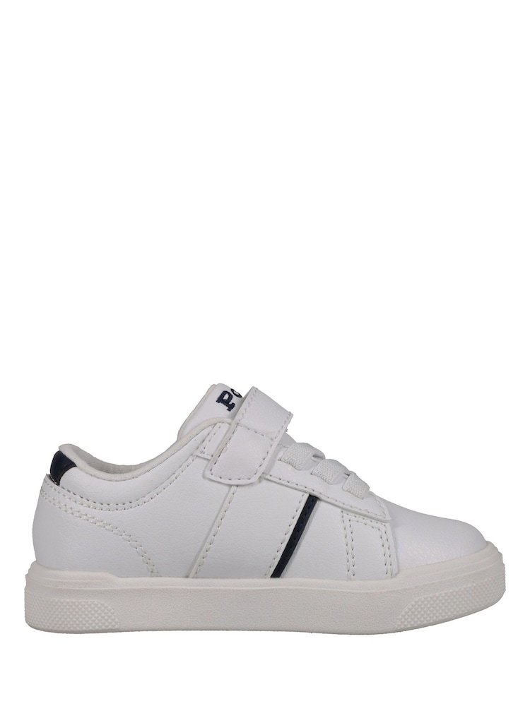 Polo Ralph Lauren White Frazier Ps Trainers - Image 2 of 6