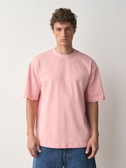 Baby Pink Relaxed Fit Heavyweight T-Shirt - Image 1 of 4