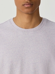 Purple Marl Relaxed Fit Heavyweight T-Shirt - Image 4 of 7