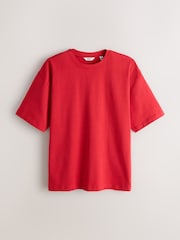 Bold Red Relaxed Fit Heavyweight T-Shirt - Image 5 of 7