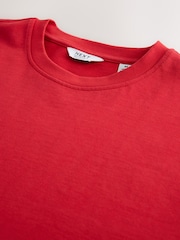 Bold Red Relaxed Fit Heavyweight T-Shirt - Image 6 of 7