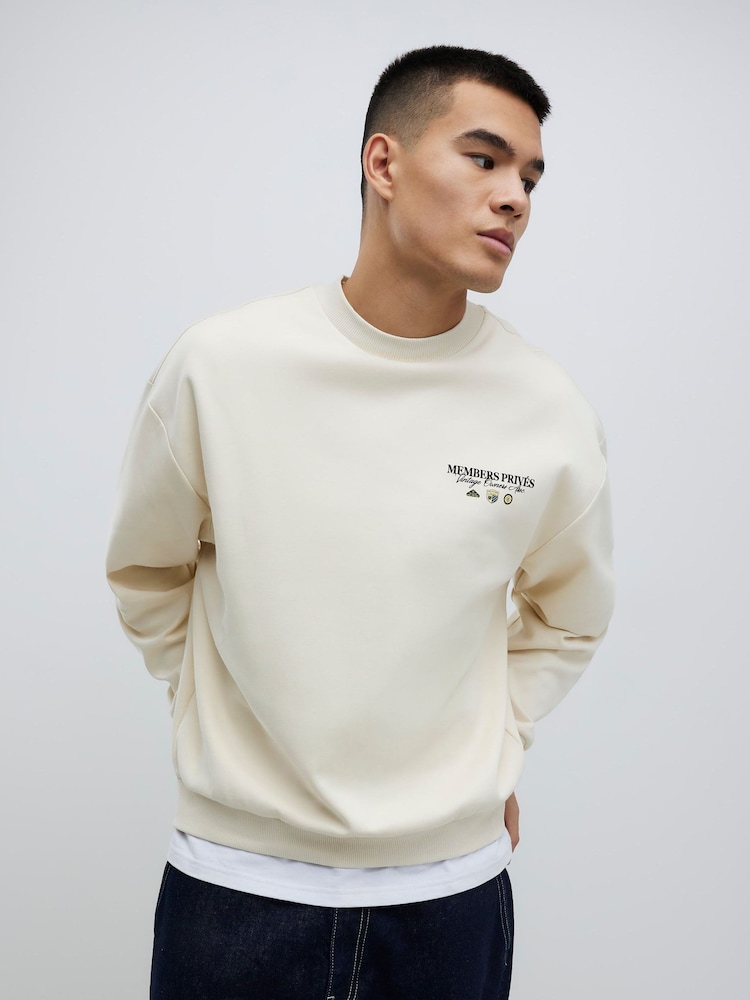 River Island Regular Fit Palais Car Sweatshirt - Imagem 2 de 4
