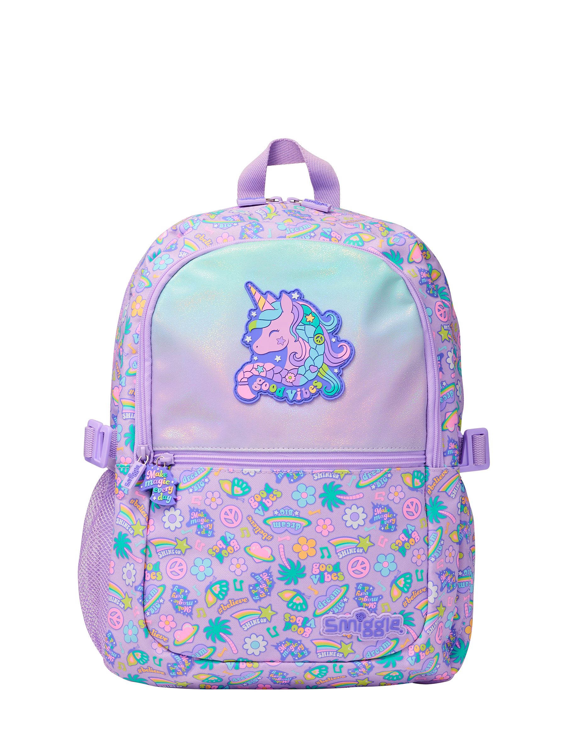 Buy Smiggle Purple All Stars Classic Attach Backpack from Next USA