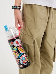 Smiggle Black Marvel Stainless Steel Spritz Drink 500Ml Bottle - Image 1 of 2