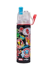 Smiggle Black Marvel Stainless Steel Spritz Drink 500Ml Bottle - Image 2 of 2