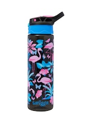 Smiggle Black All Stars Flip Top Plastic Drink 650Ml Bottle - Image 1 of 2