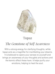 Carrie Elizabeth Silver Tone Dainty Blue Topaz Star Stud Earrings - Image 4 of 4