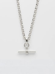 Carrie Elizabeth Silver Tone T Bar Chain Necklace - Image 3 of 5