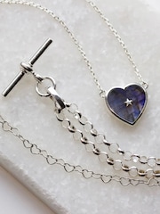 Carrie Elizabeth Silver Tone T Bar Chain Necklace - Image 5 of 5