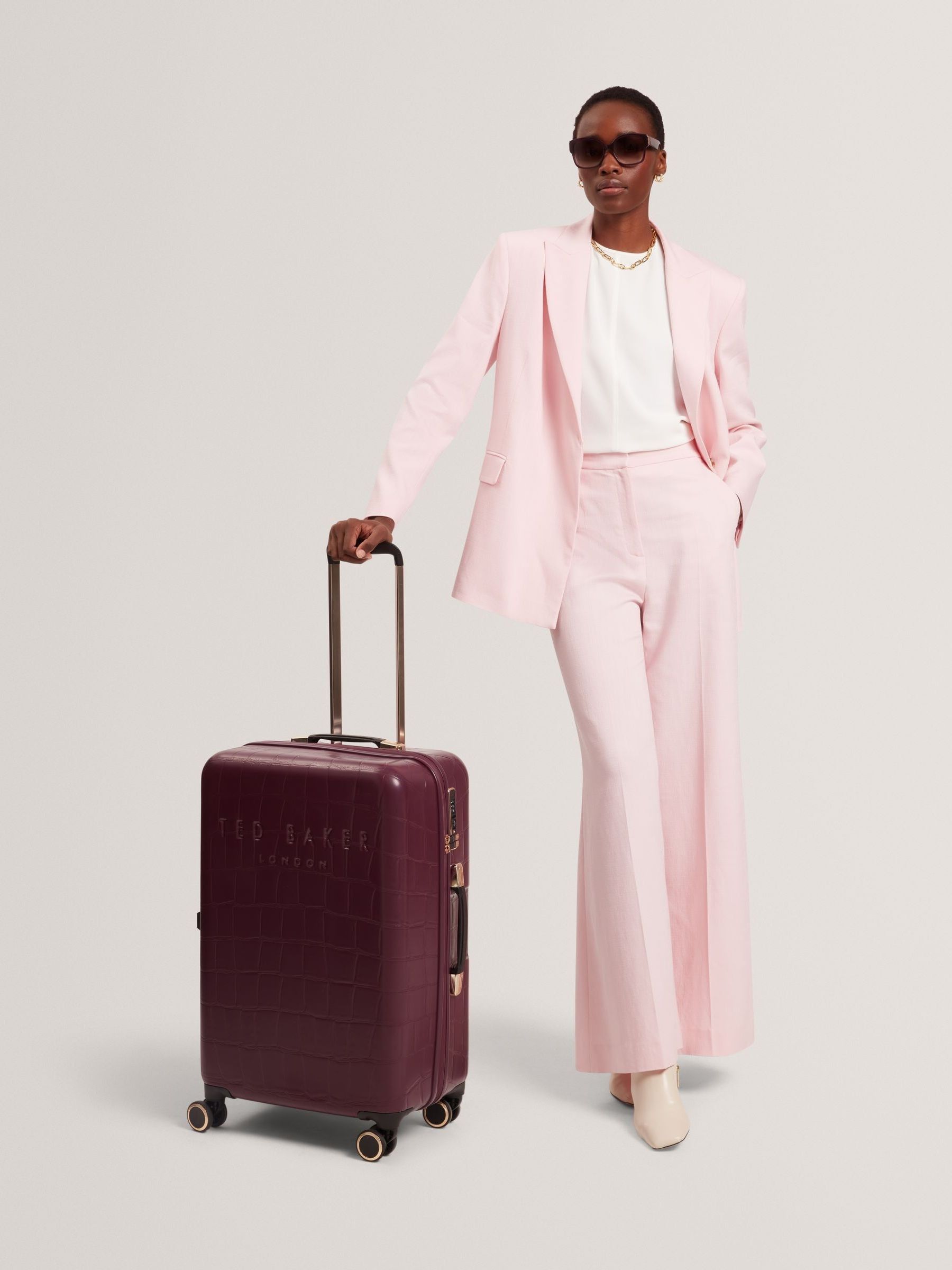 Buy Ted Baker Red Icon Case Croc Medium Suitcase from Next USA