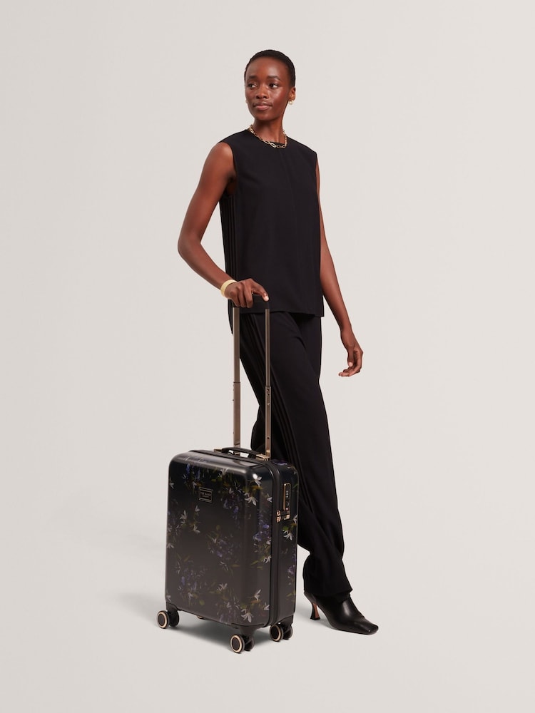Ted Baker Blue Midnight Bloom Cabin Suitcase - Image 1 of 8 Ted Baker Blue Midnight Bloom Cabin Suitcase - Image 1 of 8