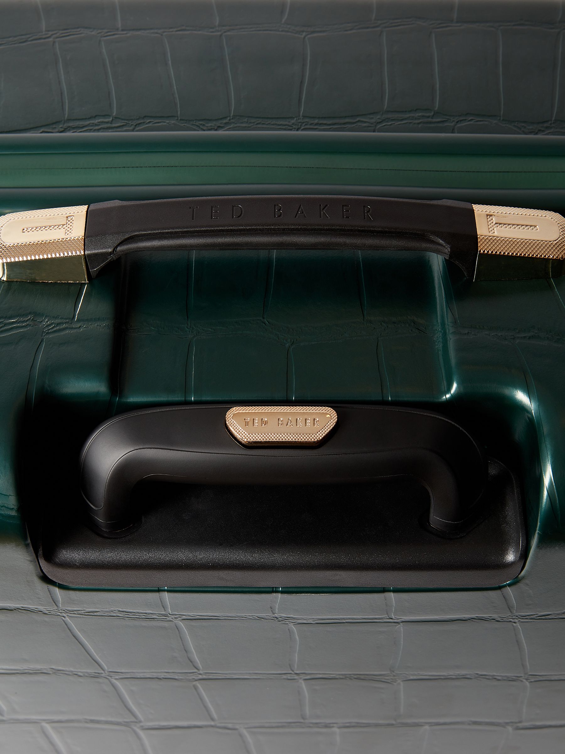 Buy Ted Baker Green Icon Case Croc Large Suitcase from Next USA