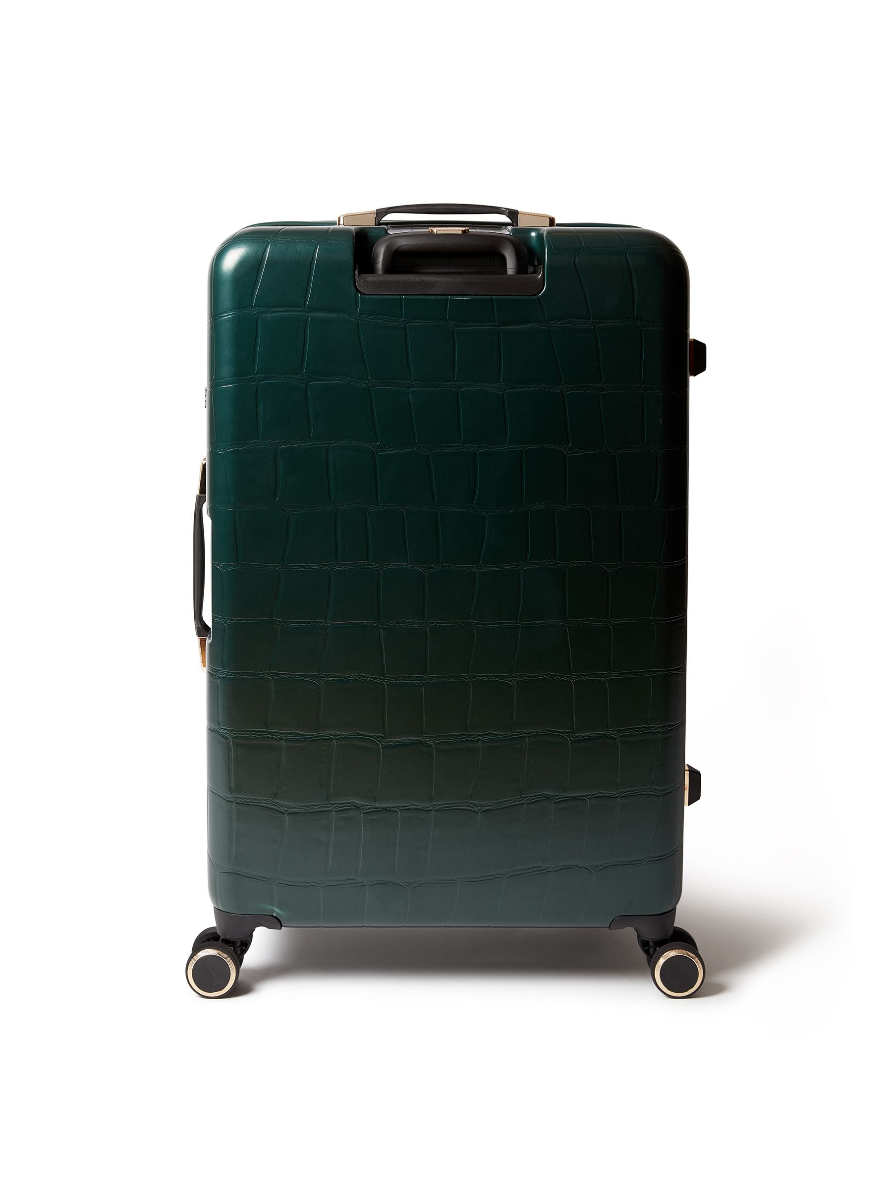 Buy Ted Baker Green Icon Case Croc Large Suitcase from Next USA