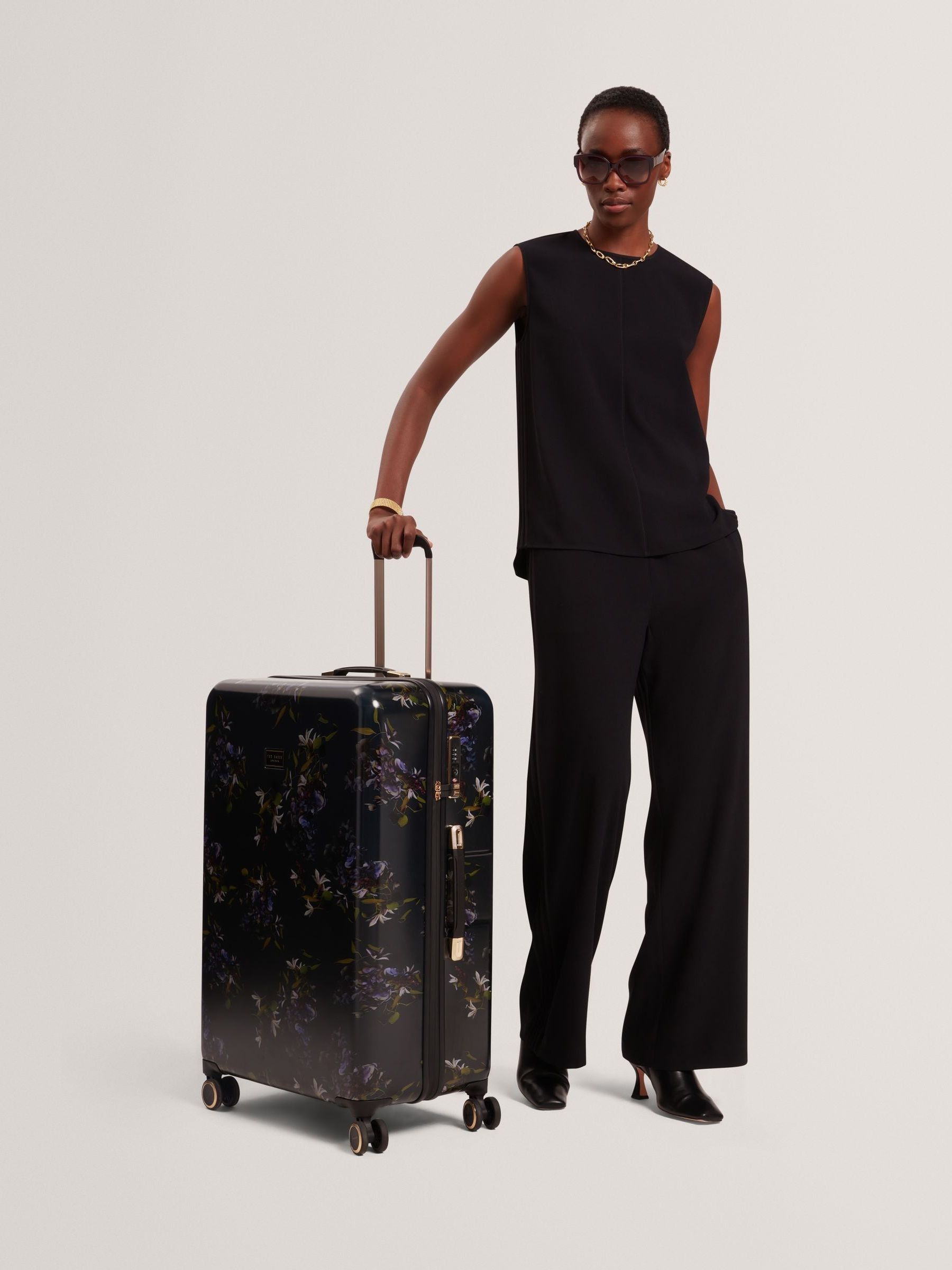 Buy Ted Baker Blue Midnight Bloom Large Suitcase from Next Canada