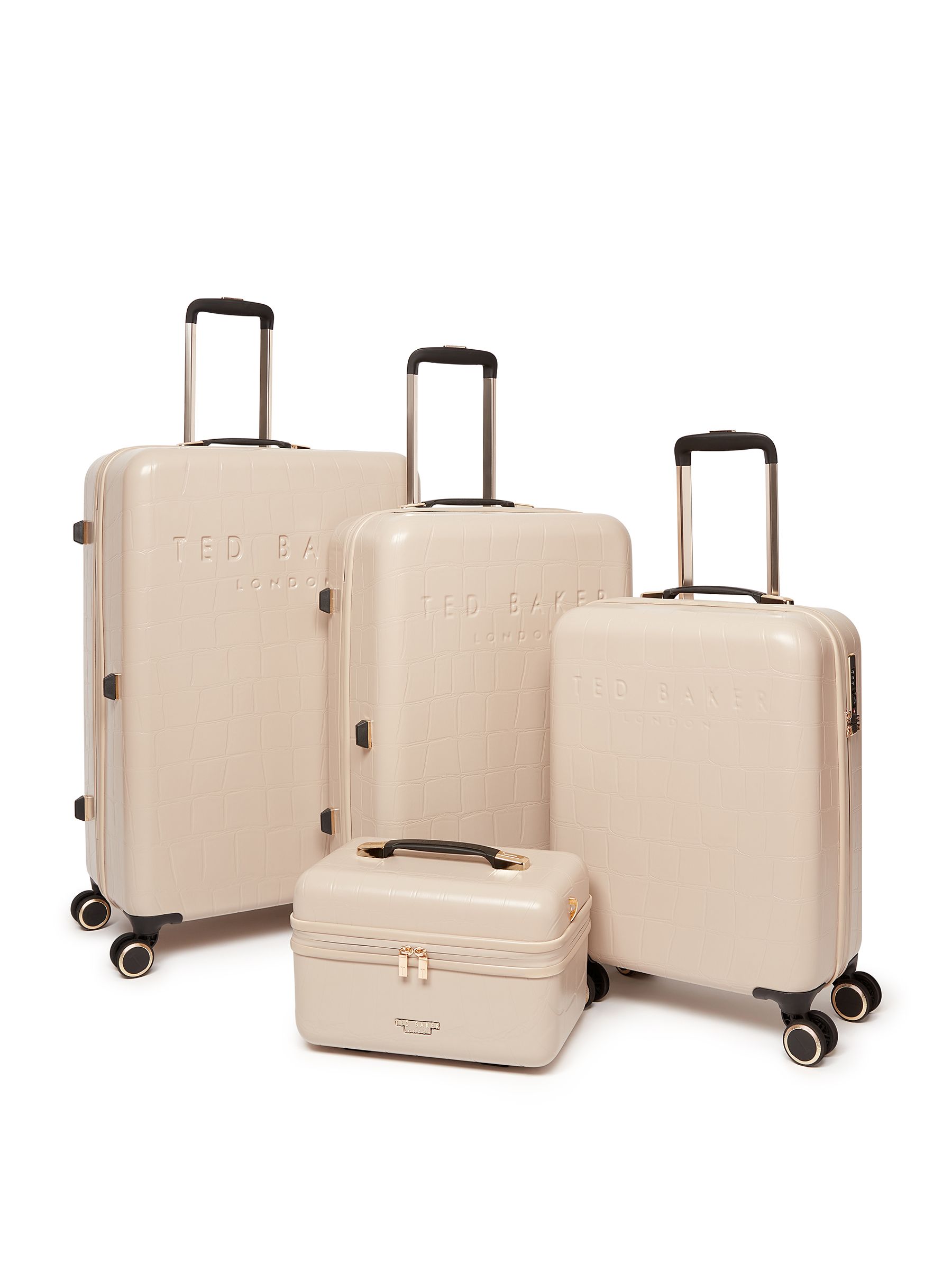 Buy Ted Baker Nude Icon Case Croc Large Suitcase from Next USA