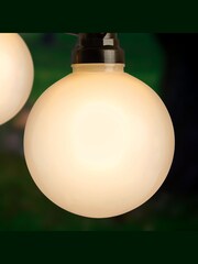 Premier Decorations Ltd Frosted LED Ball Cap Party Lights with Filament - Image 3 of 3