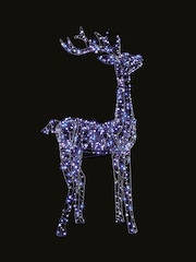 Premier Decorations Ltd 1.55m Multiaction Standing Stag with 594 LED's - Image 2 of 2