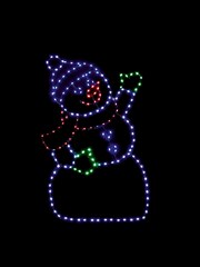 Premier Decorations Ltd 60cm Snowman Motif Twinkling Flexibrights - Image 2 of 2