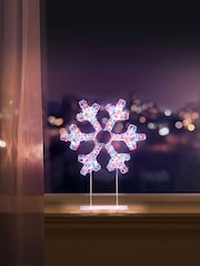 Premier Decorations Ltd 45cm Table Top Snowflake LED - Image 1 of 3