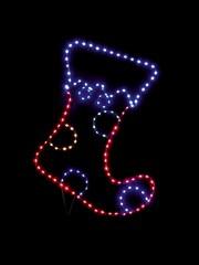 Premier Decorations Ltd 60 x 42cm Stocking Motif Twinkling Flexibrights - Image 2 of 2