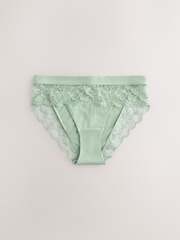 Green High Leg Ultimate Comfort Knickers 3 Pack - Image 6 of 8