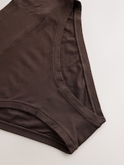 Chocolate Brown High Waist High Leg Ultimate Comfort Knickers 2 Pack - Image 4 of 5